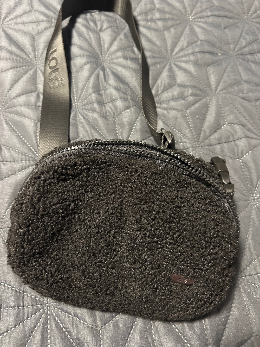 Lole Black Sherpa Crossbody Bag